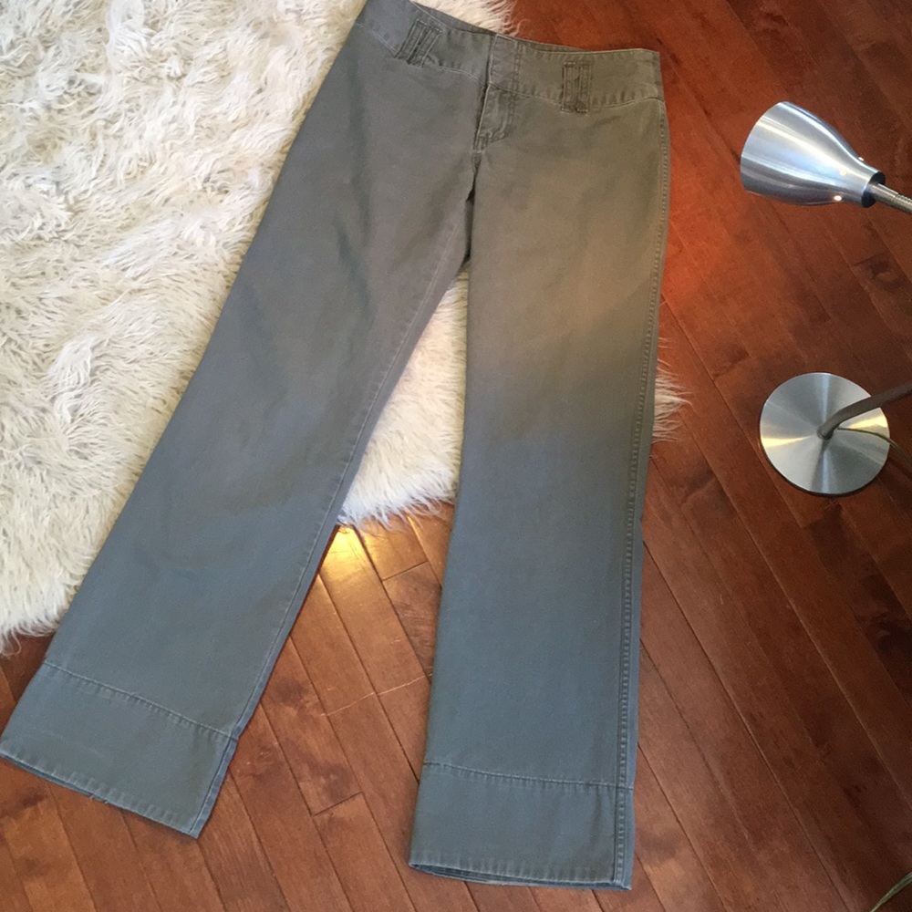 GREAT khaki green pants by exhilaration.